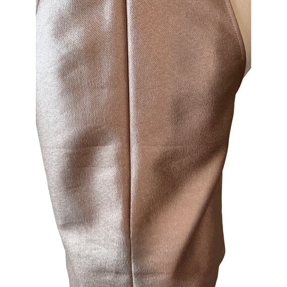 Zara Basic Collection WomensSleeveless Top Metallic Bronze Small Polyester/Visco - Picture 9 of 13